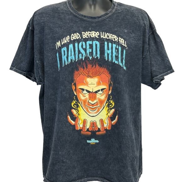 Logic I Raised Hell T Shirt Mens XXL Hip Hop Rapper God Lucifer No Pressure Gray - Picture 2 of 6